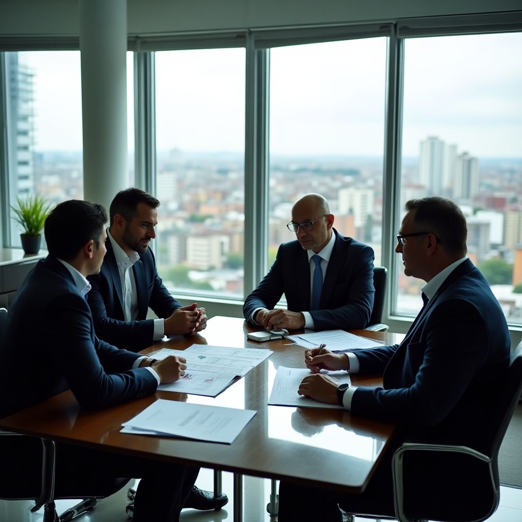 Equipo de InverArg en oficina de Buenos Aires