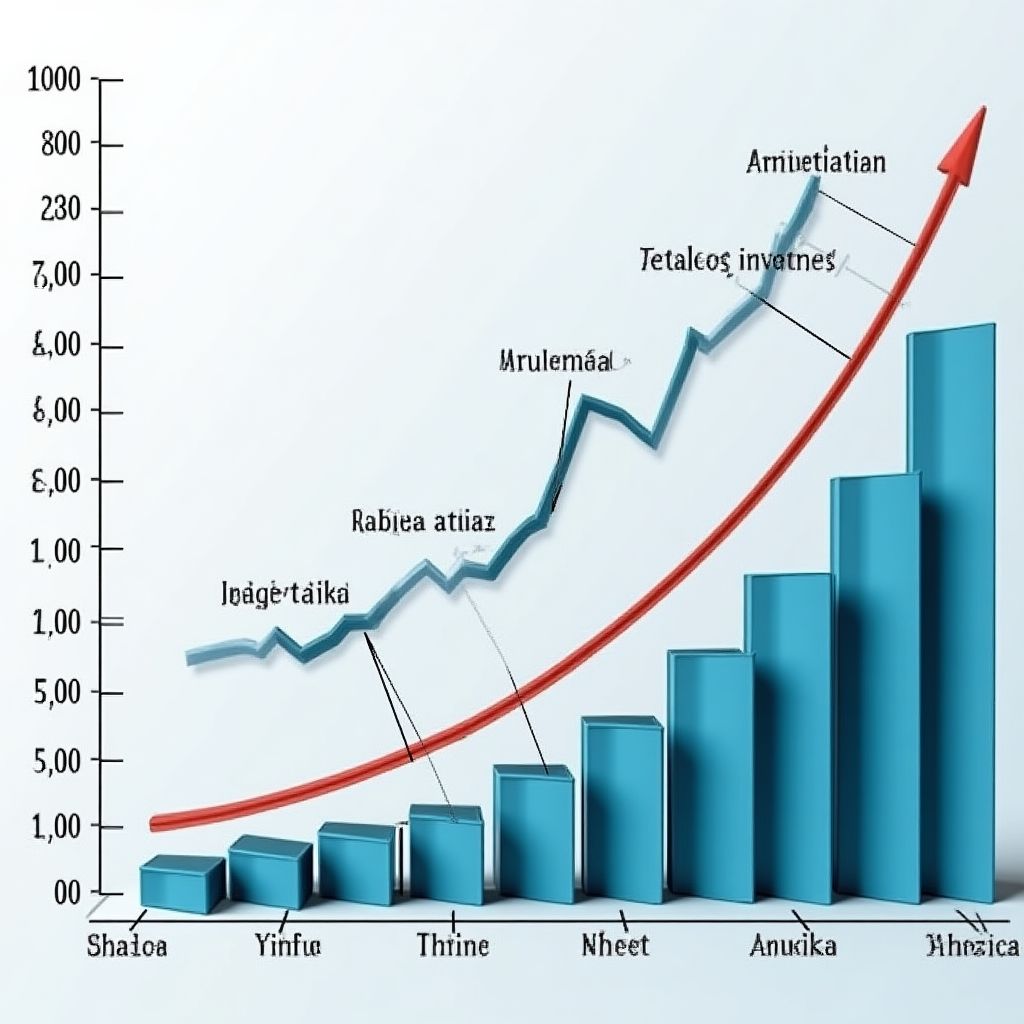 Gráfico económico mostrando tendencias de inversión en Argentina